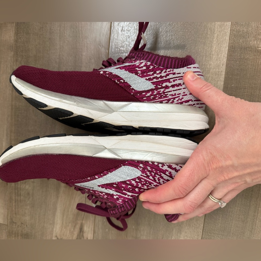 Brooks Ricochet DNA Tennis‎ Shoe Sneaker Energize Neutral Women's 7 Burgundy - Picture 7 of 11